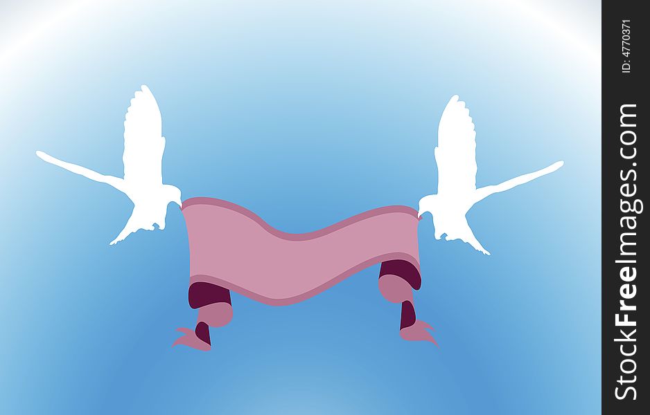 Dove Banner Pink 1