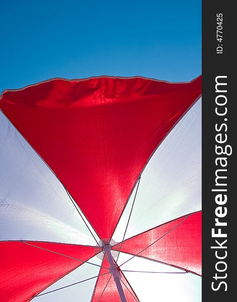 Macro picture of beach umbrella, abstract background