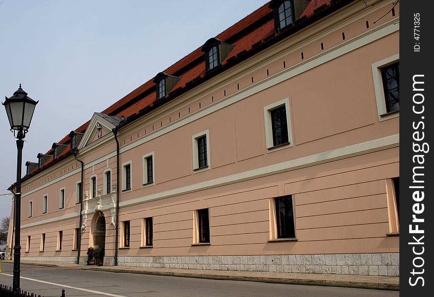 The frontage - royal castle - Poland.