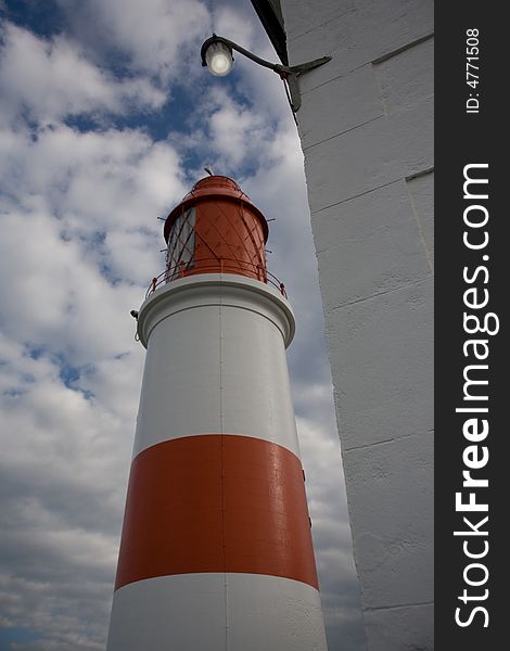 Souter Lighthouse's Outside Light is on