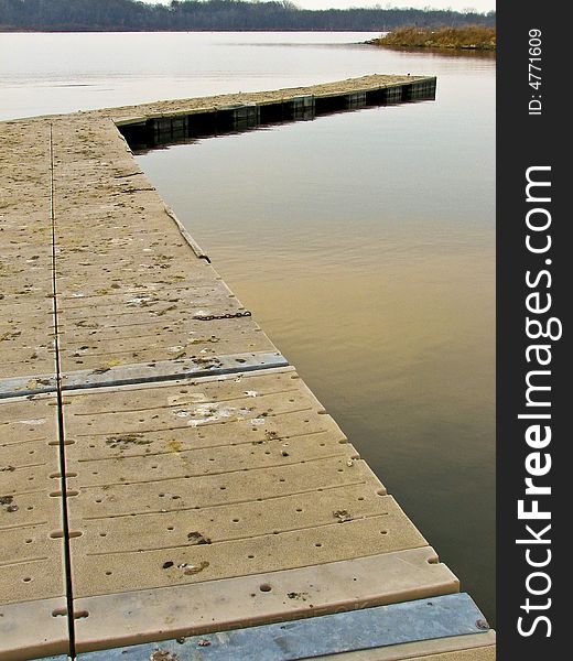 Pier on lake at Shabbona State Park, Illinois. Pier on lake at Shabbona State Park, Illinois