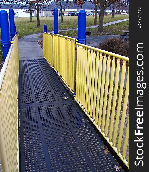 Playground equipment on shore of lake at Shabbona State Park, Illinois. Playground equipment on shore of lake at Shabbona State Park, Illinois