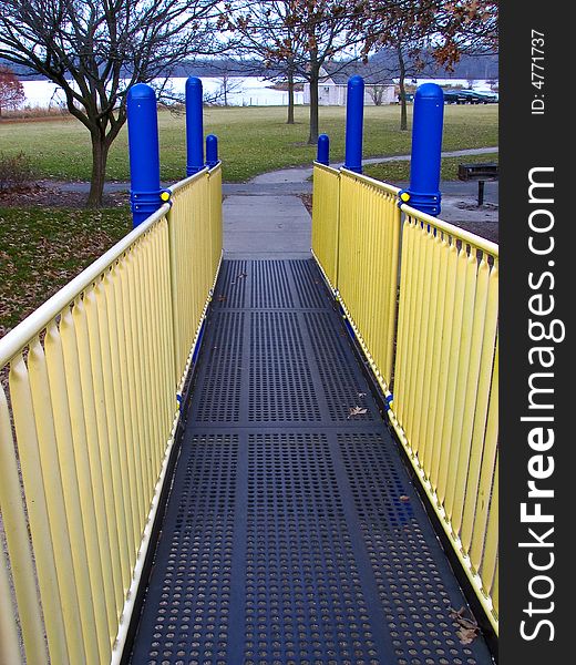 Playground equipment on shore of lake at Shabbona State Park, Illinois. Playground equipment on shore of lake at Shabbona State Park, Illinois