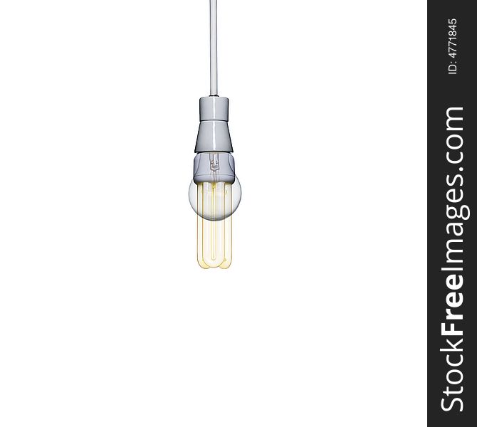 An energy saving light bulb an