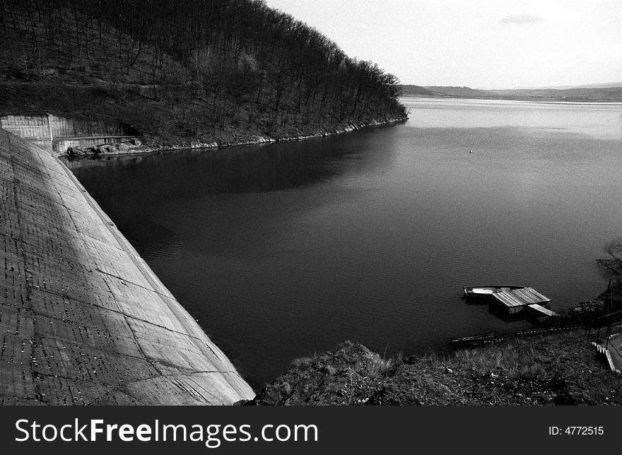 Surduc Dam Lake, Timis, Romania. Surduc Dam Lake, Timis, Romania