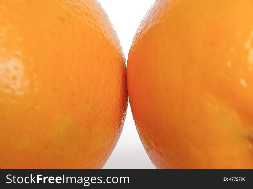 Sweet orange on the neutral background
