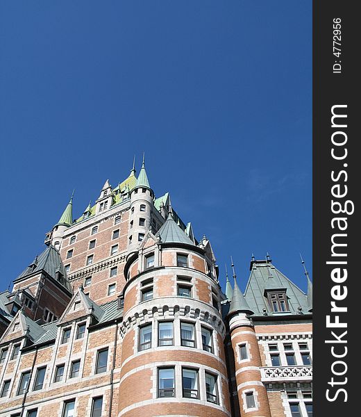 Chateau frontenac in quebec, canada