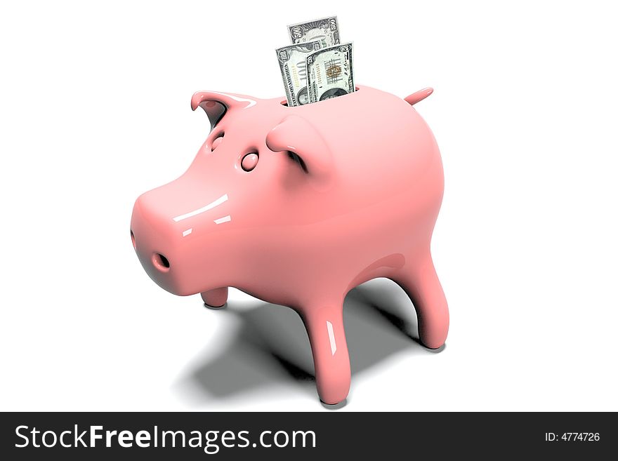 Pink Pig Coin Box