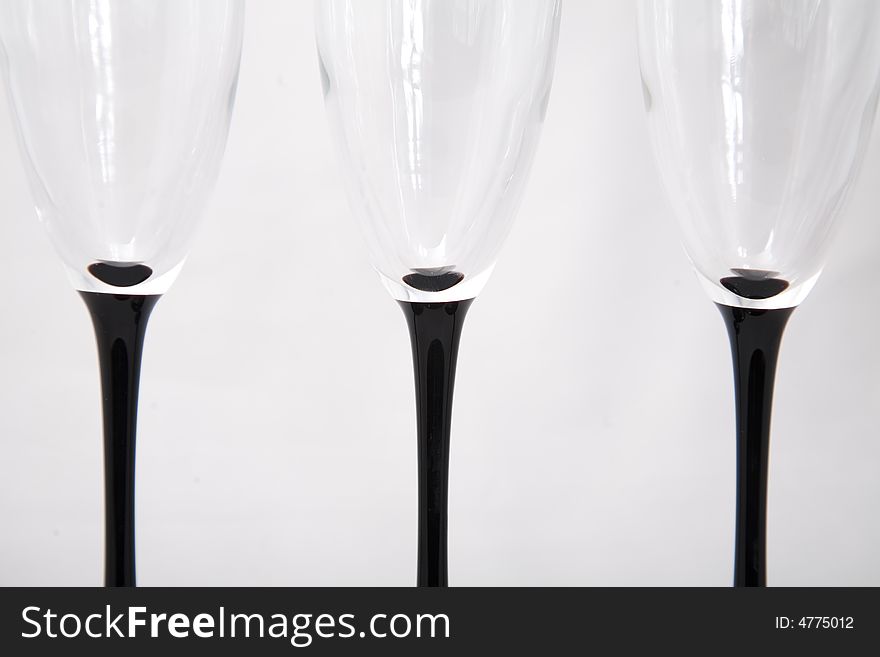 A set of champagne glasses