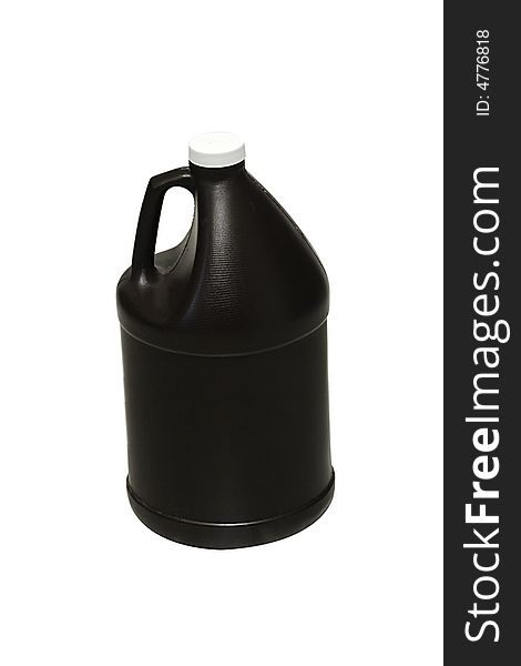 This is a photograph of a 1-gallon bottle used to hold photographic chemicals. This is a photograph of a 1-gallon bottle used to hold photographic chemicals.