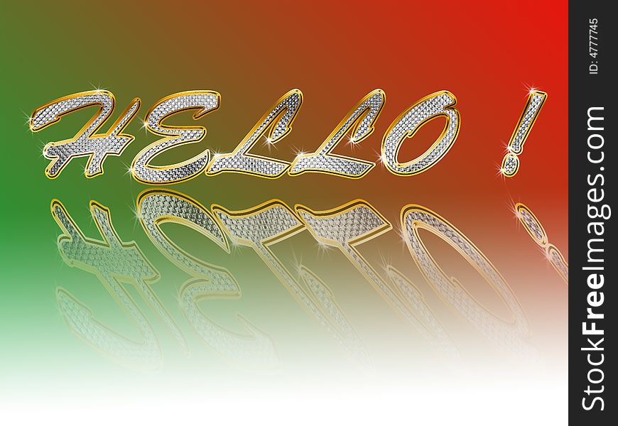 Abstract sign of hello texture background. Abstract sign of hello texture background