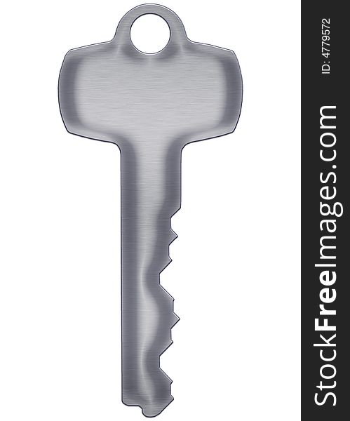 Key for your protection on white background