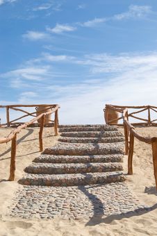 Staircase On Beach Stock Images Staircase On Beach Stock Images