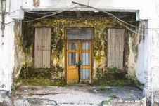 Dirty Decayed House Front Royalty Free Stock Image Dirty Decayed House Front Royalty Free Stock Image