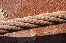 Rusty Steel Rope Stock Images