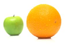Apple And Orange Royalty Free Stock Photos Apple And Orange Royalty Free Stock Photos