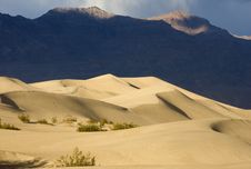 Sand Dunes And Mountains Stock Photography Sand Dunes And Mountains Stock Photography