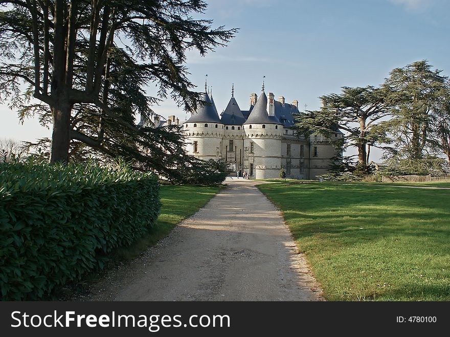 Old castle in France, loire valley