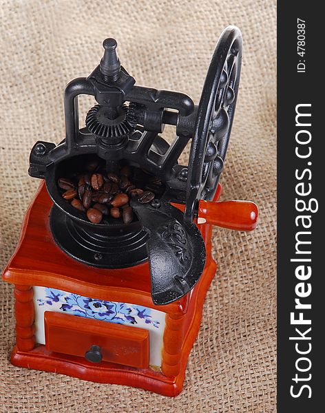 Coffee Grinder in close-up view.