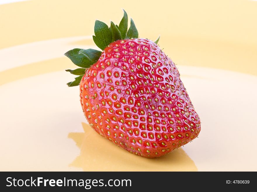 Strawberry On A Plate