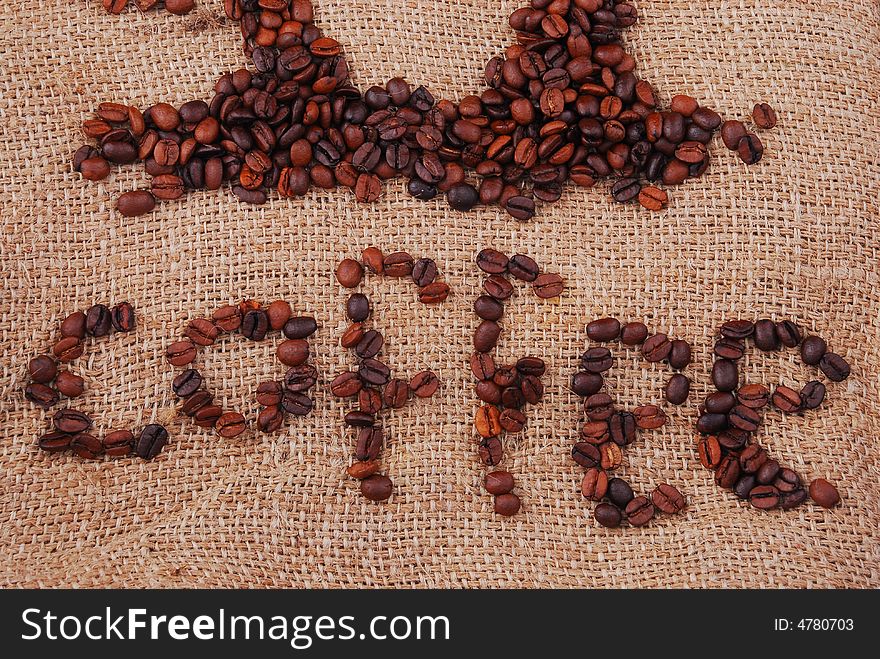 Coffee Cup Made Of Beans