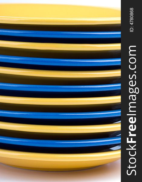Yellow And Blue Plates