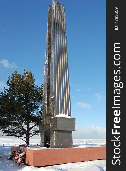 Monument On Coast Of White Sea