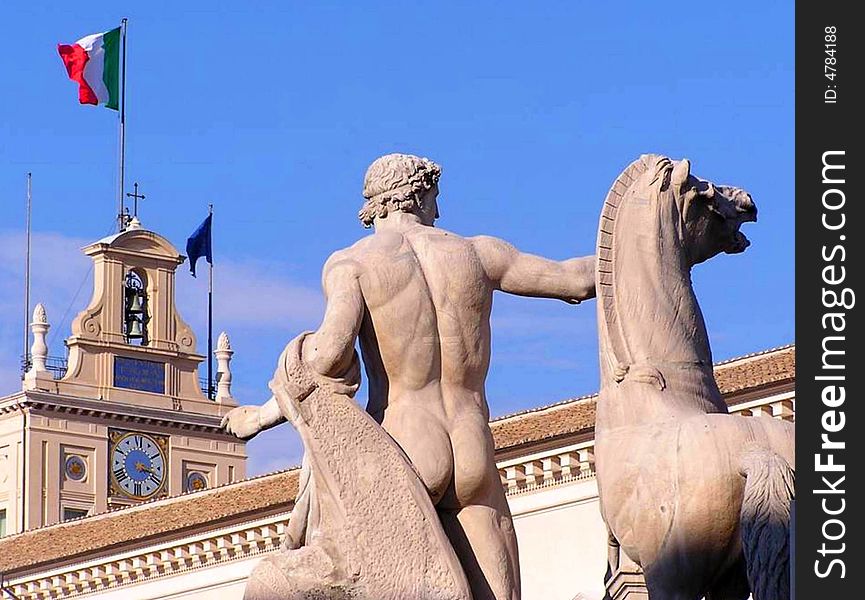 Ancient Square In Rome