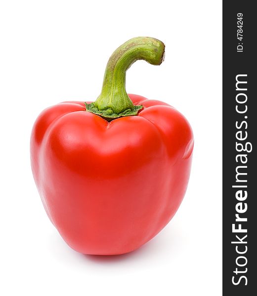 Red pepper, isolated on white background