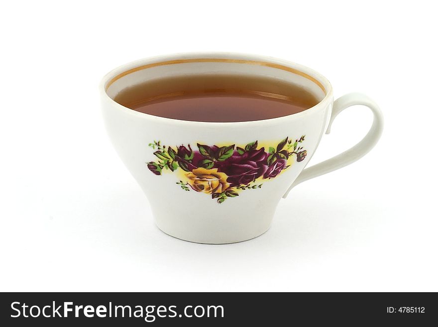 Isolated photo of a cap of tea. Isolated photo of a cap of tea