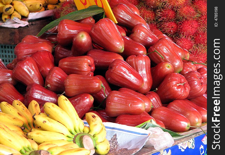 Fresh vegetable vivid color of water market in Thailand it. Fresh vegetable vivid color of water market in Thailand it