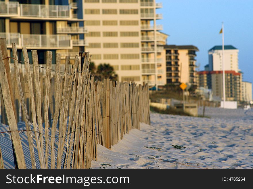 Dune Fence on the Beach