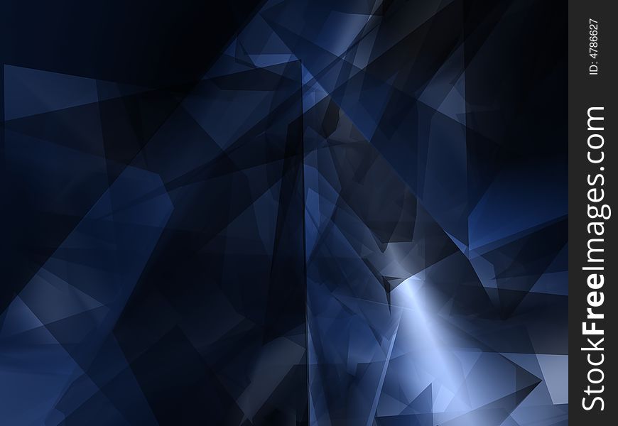 Abstract blue shapes for background