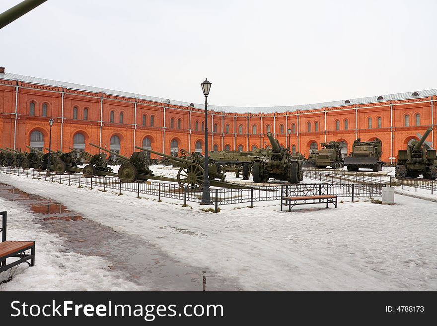 The Soviet and Russian military technics. Russia, St.-Petersburg, March 2008