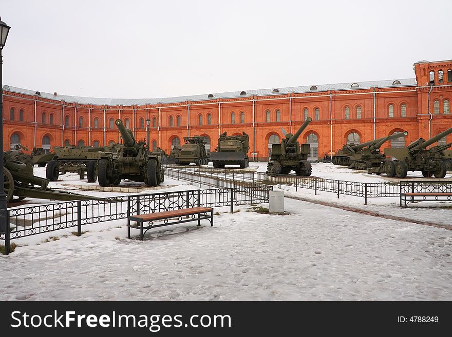 The Soviet and Russian military technics. Russia, St.-Petersburg, March 2008