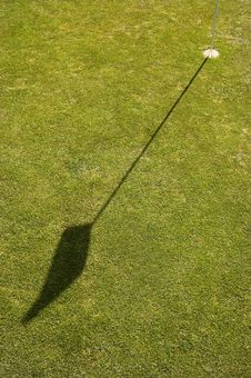 Shadow Of A Golf Flag Stock Photos Shadow Of A Golf Flag Stock Photos