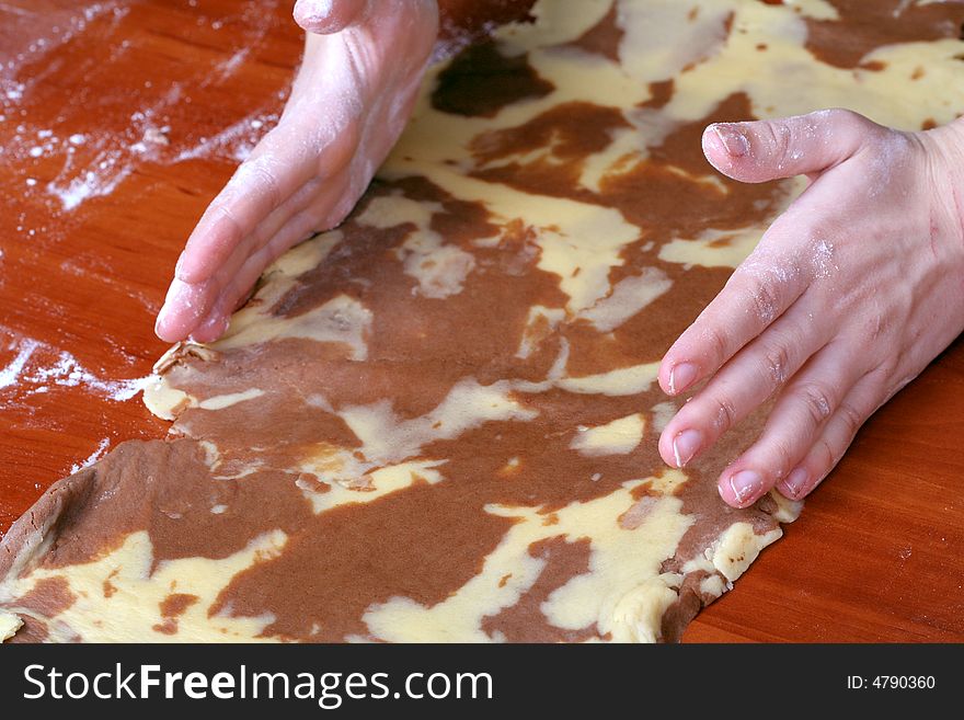 Preparing spotty pastry dough, 5. Preparing spotty pastry dough, 5