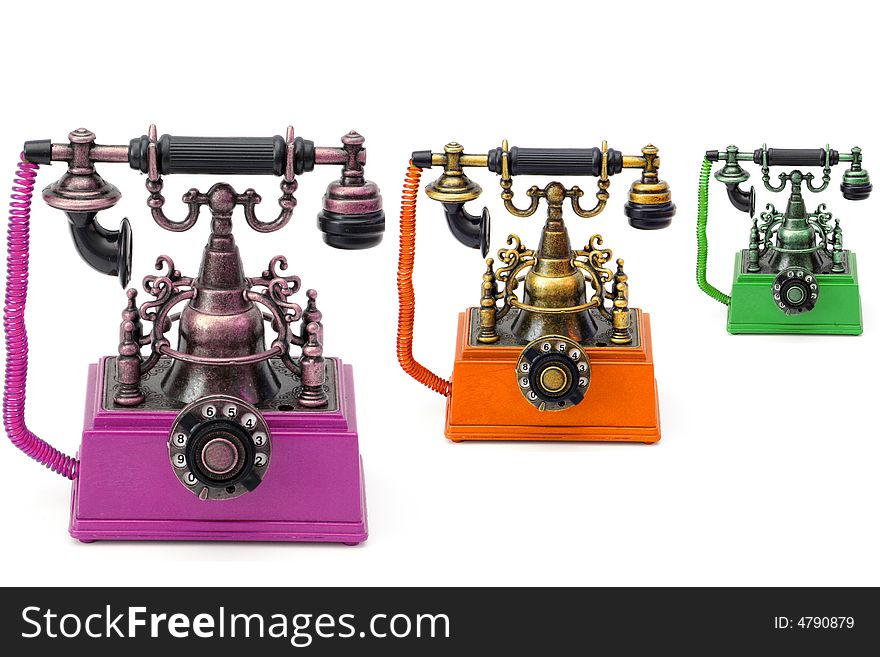 3 Colors Vintage Phones