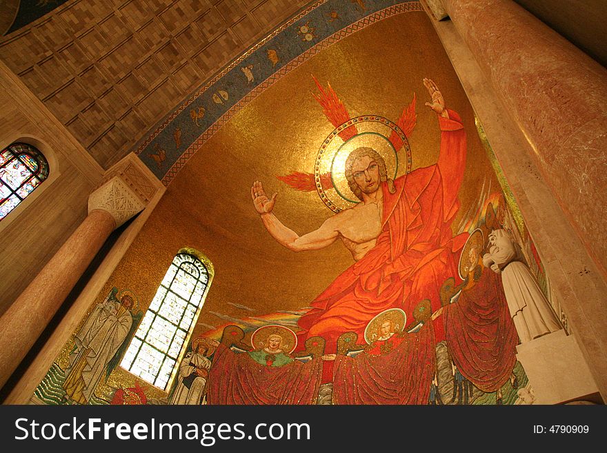 Glorification of the Lamb dome in Basilica of the National Shrine of the Immaculate Conception. Glorification of the Lamb dome in Basilica of the National Shrine of the Immaculate Conception