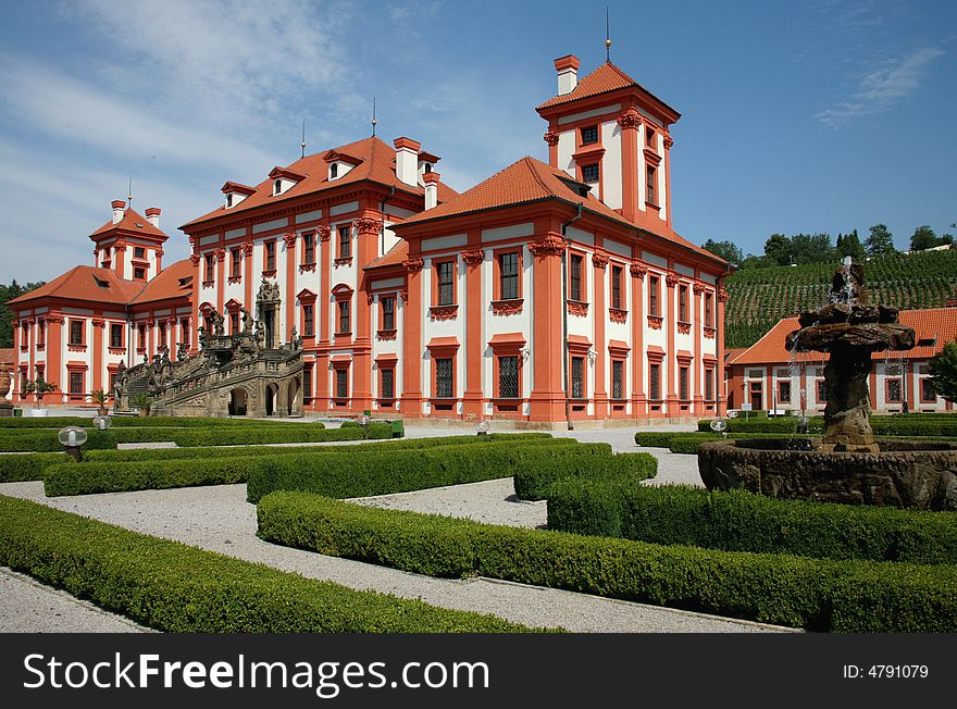 Baroque castle in Prague -Troja /Czech Republic /. Baroque castle in Prague -Troja /Czech Republic /