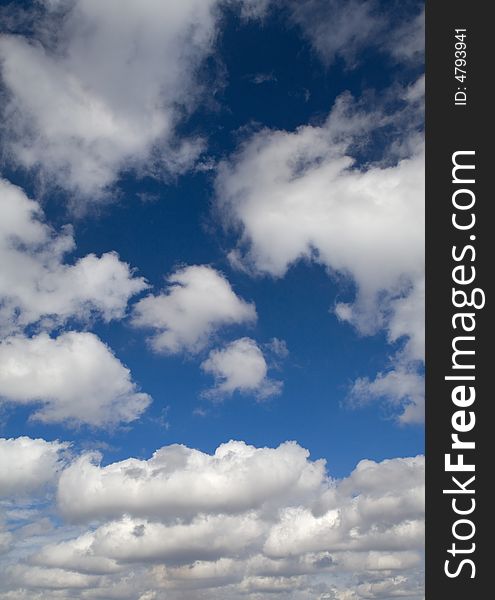 Perfect blue clouded sky background. Perfect blue clouded sky background