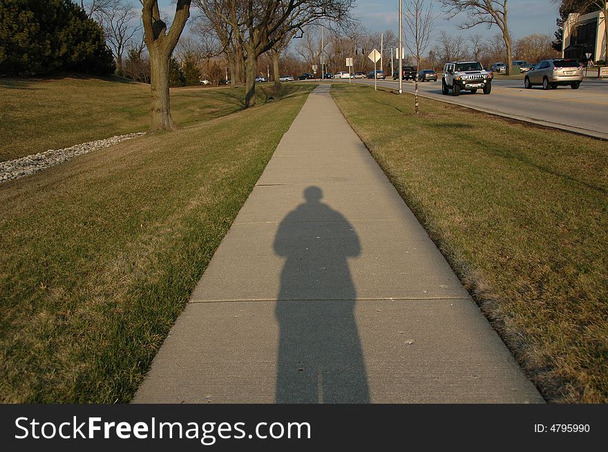 This is a shadow of myself. I am all set for adventure. This is a shadow of myself. I am all set for adventure.