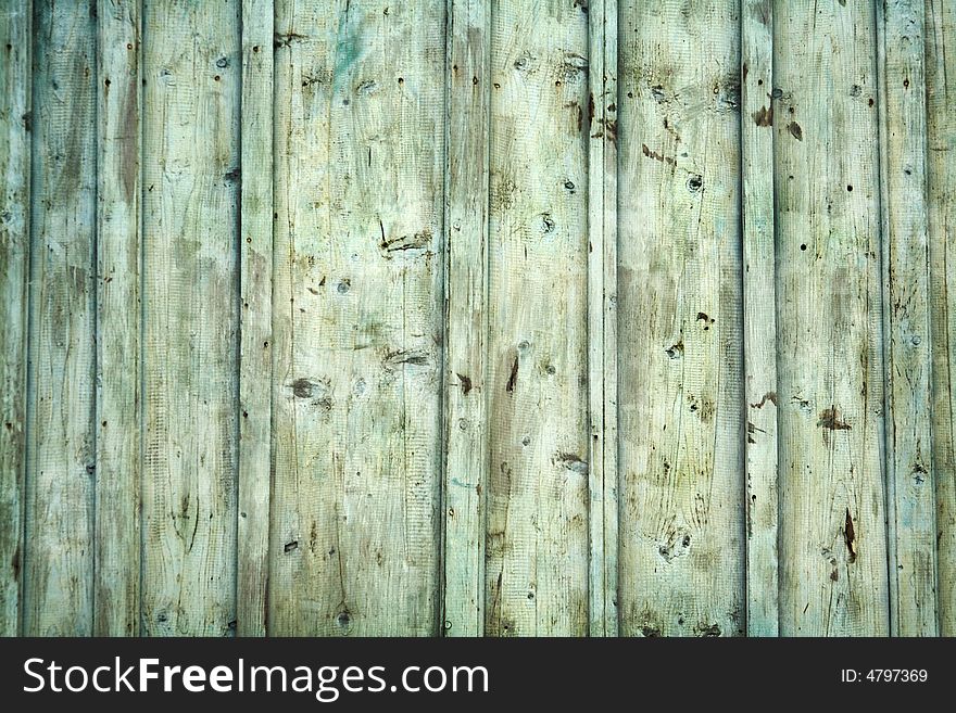 Texture of an old green fence. Texture of an old green fence