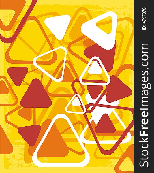 Abstract pattern design with triangles, vector illustration series.