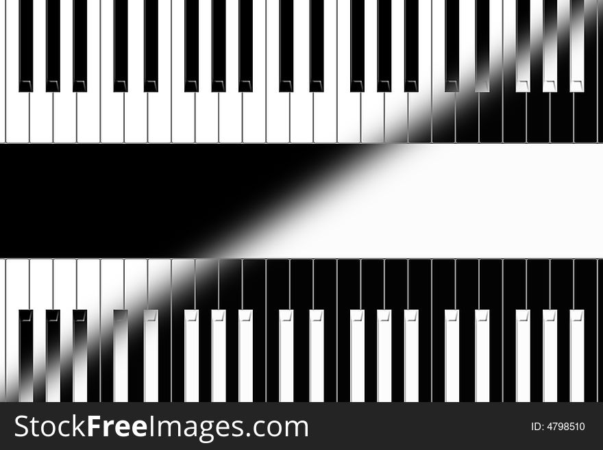 Black keys and white keys of the piano. Black keys and white keys of the piano