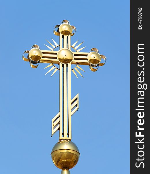 Gilded Cross on the Top of the Chapel