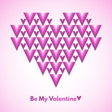 Be My Valentine Vector Greeting Card. Royalty Free Stock Images Be My Valentine Vector Greeting Card. Royalty Free Stock Images