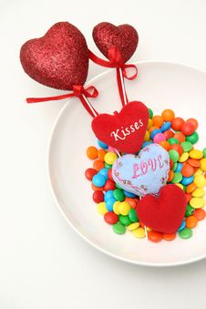 Sweets & Hearts Royalty Free Stock Photography Sweets & Hearts Royalty Free Stock Photography