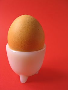 Soft-boiled Egg Stock Photo