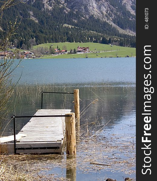 Haldensee Lake in the Austrian Alps